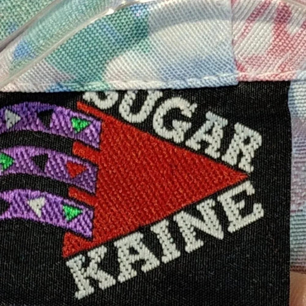 Sugar Kaine 2 pc Cullottes & Top Embroidered Floral Pink/Blue/White in Size 12 - Picture 4 of 15
